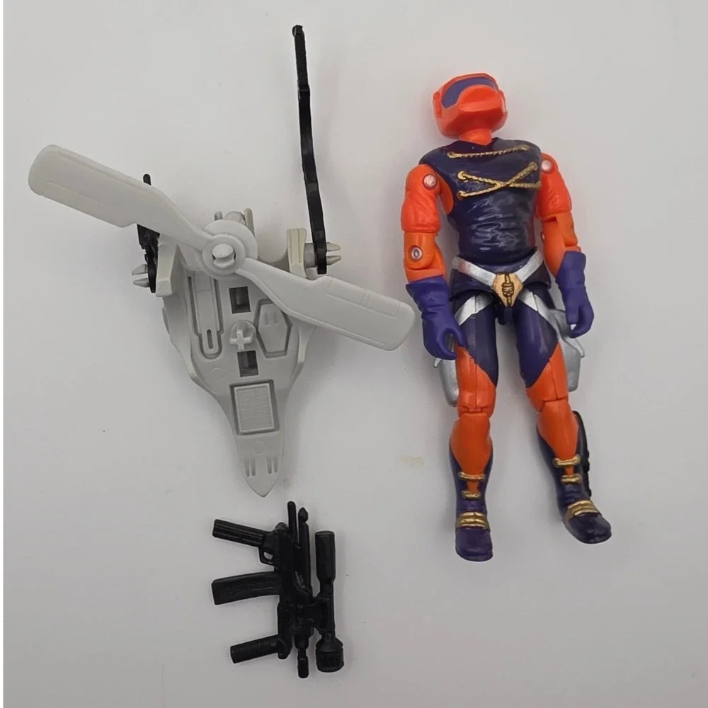 Hasbro G.I. Joe Action Figure 3.75in Orange Purple Fair 1989 Annihilator Toy